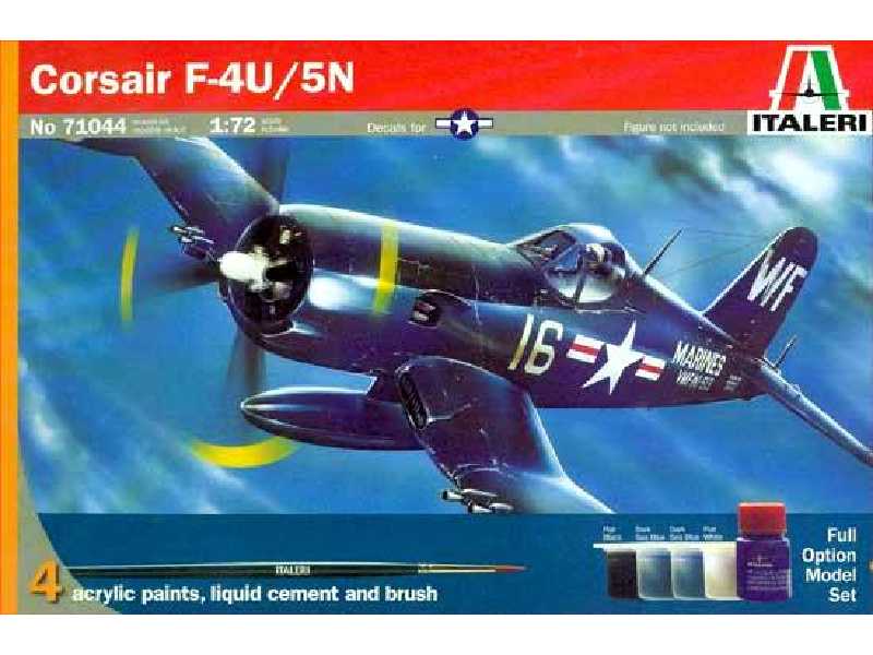 F-4U 5-N Corsair w/Paints and Glue - image 1