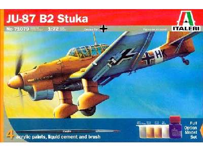 Ju-87 B2 Stuka w/Paints and Glue - image 1