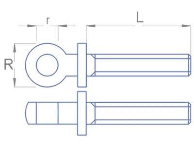 Screw  M1,4 R: 2,6 r: 1,4 L: 12 - image 2