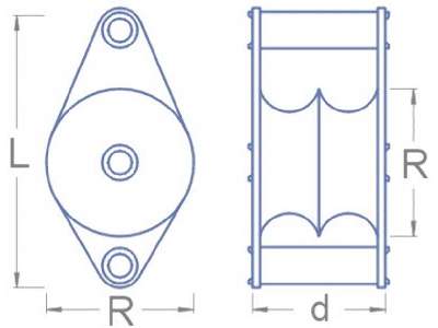 Pulley L: 8,5 R: 4 d: 4,2 - image 2