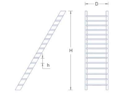 Ladder h: 2,2 D: 8 H: 36 - image 2