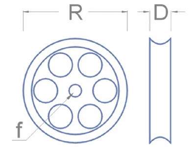 Wheel R: 6 D: 1,5 f: 1,5 - image 2