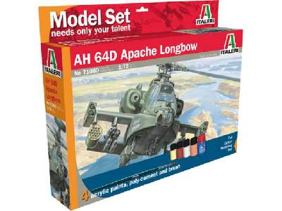 AH-64 Apache w/Paints and Glue  - image 1