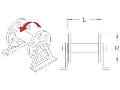 Cable reeling drum R: 13 L: 6 Type: B - image 2