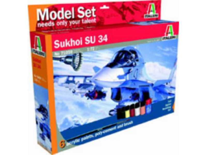 Suchoj Su-34 w/Paints and Glue - image 1 Suchoj Su-34 w/Paints and Glue - image 1
