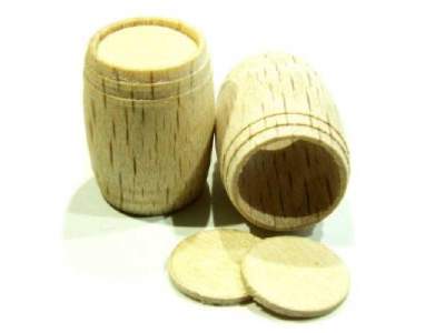 Wooden barrel R: 10 H: 14 - image 1