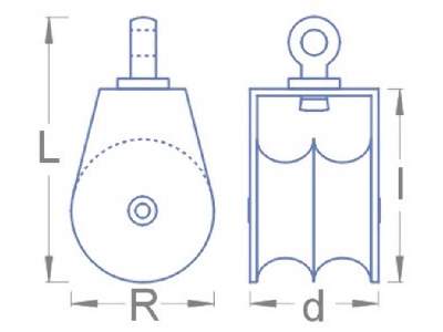 Pulley L: 7 R: 3 l: 4,5 f: 1,2 d: 4,1 - image 2