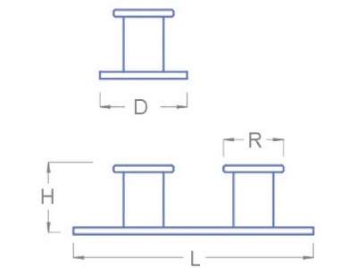 Bollards L: 11,5 H: 3,0 D: 2,8 R: 2,0 - image 2