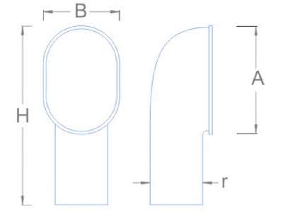 Airhole H: 32,0 r: 11,0 A: 25,0 B: 25,0 - image 2