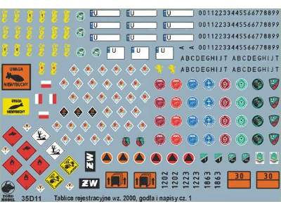 Polish Army vehicle Registration numbers 2000 pattern vol.1 - image 1