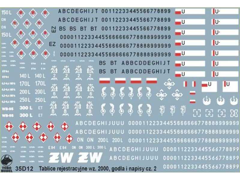 Polish Army vehicle Registration numbers 2000 pattern vol.2 - image 1