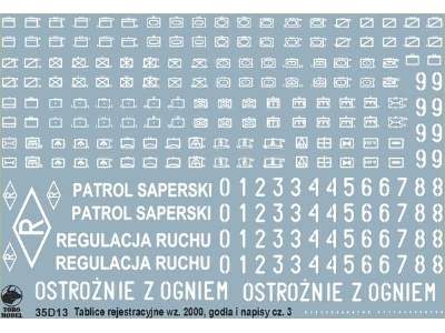 Polish Army vehicle Registration numbers 2000 pattern vol.3  - image 1