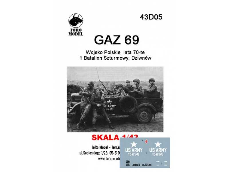 GAZ 69 - 1st Assault Battalion ( commando ), the seventies - image 1