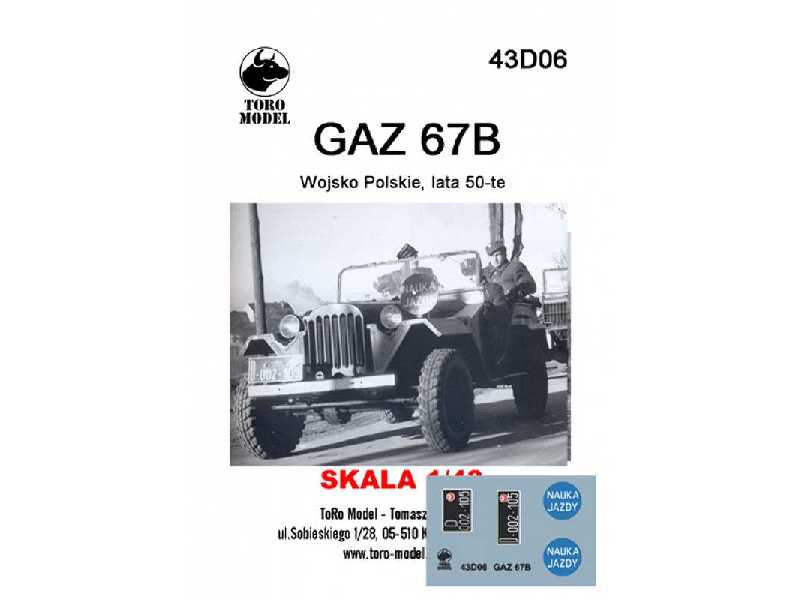 GAZ 67B - Polish Forces, the fifties - image 1