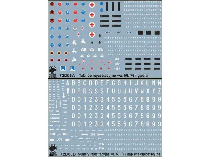 Polish Army vehicles - Registration numbers 56 & 76 pattern - image 1