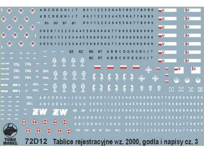 Polish Army vehicles - Registration numbers 2000 pattern, vol.2 - image 1