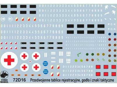 Polish Army vehicles - Pre-war registration numbers, unit ins. - image 1