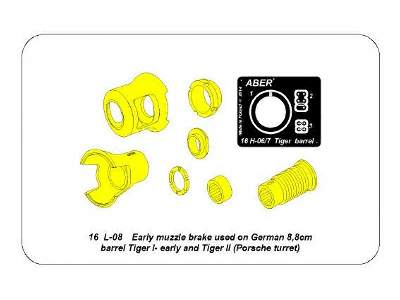 Early muzzle brake used on German 8,8cm barrel Tiger I  - image 27