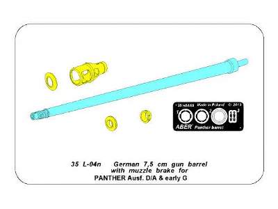Panther Ausf.A/D &amp; early G barrel with muzzle brake  - image 16