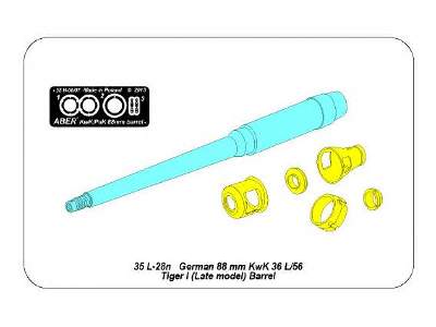 88mm KwK36/L56 barrel for German Tank Tiger I, Ausf. E  - image 5