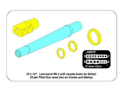 Late barrel MK2 with muzzle brake to British 25 pdr  - image 20
