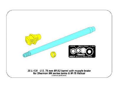 U.S 76 mm M1A2 barrel for Sherman M4 &amp; M-18 Hellcat  - image 14