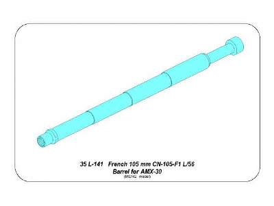 French 105mm CN-105-F1 L/56 barrel for AMX30/40  - image 6