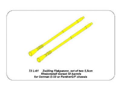 Two 5,5cm barrels for German Zwilling Flakpanzers  - image 9