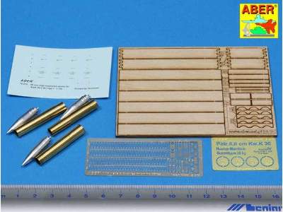 8,8 cm Tiger I high-explosive Ammo with box  - image 2