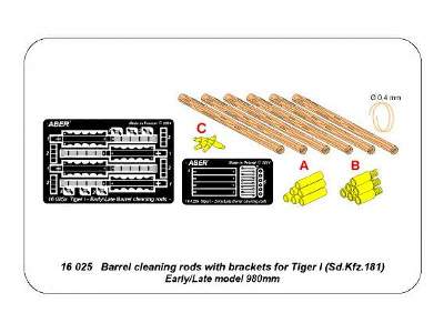 Barrel cleaning rods with brackets for Tiger I – early/late  - image 4