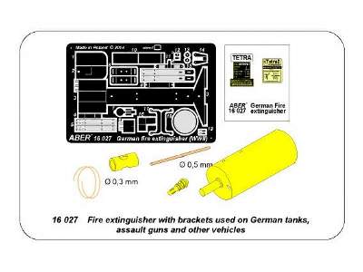 Fire extinguisher with brackets used on German tanks and others - image 15