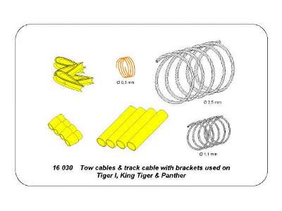 Tow cables and track cable with brackets used on Tiger I, King T - image 6