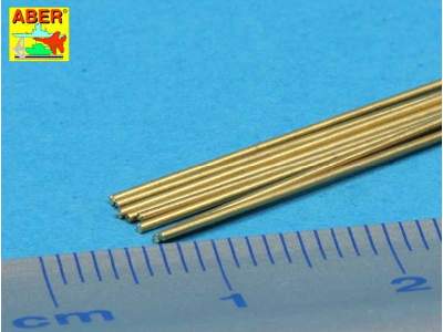 Brass round rods dia. 0.60 mm length 250 mm x 8 pcs.  - image 2