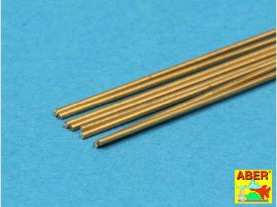 Brass round rods dia. 0.60 mm length 250 mm x 8 pcs.  - image 3