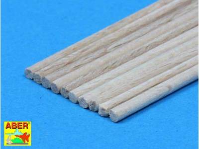 Wood round rods dia. 2,00 mm lenght 245 mm x 10 pcs.  - image 3