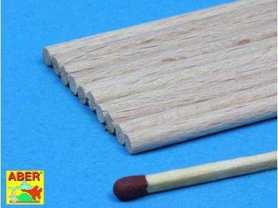 Wood round rods dia. 3,00 mm lenght 245 mm x 10 pcs.  - image 4