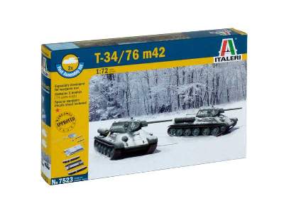 T-34/76 m42 tank - 2 fast assembly models - image 2