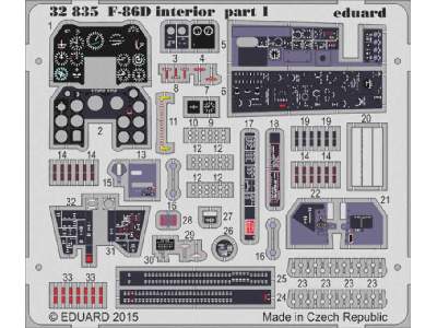 F-86D interior S. A. 1/32 - Kitty Hawk - image 1