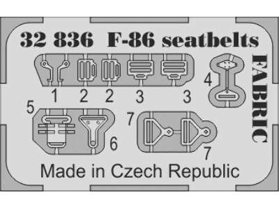 F-86 seatbelts FABRIC 1/32 - Kitty Hawk - image 2