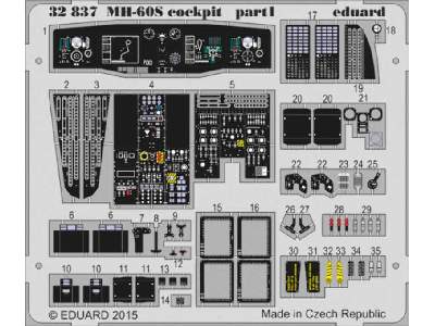 MH-60S cockpit S. A. 1/35 - Academy Minicraft - image 1