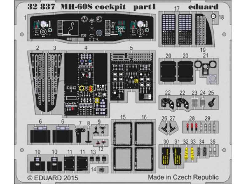 MH-60S cockpit S. A. 1/35 - Academy Minicraft - image 1