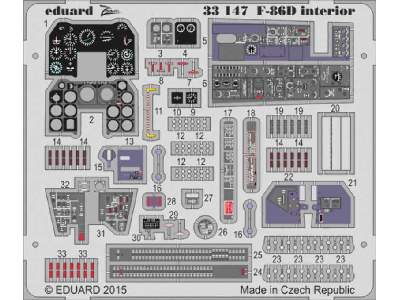 F-86D interior S. A. 1/32 - Kitty Hawk - image 1