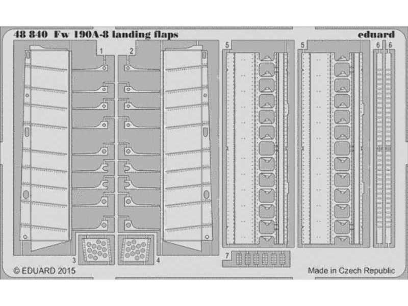 Fw 190A-8 landing flaps 1/48 - Eduard - image 1