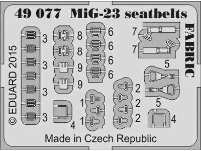 MiG-23 seatbelts FABRIC 1/48 - Trumpeter - image 2