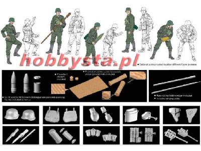 Figures German Field Howitzer Gun Crew - Premium Edition - image 2