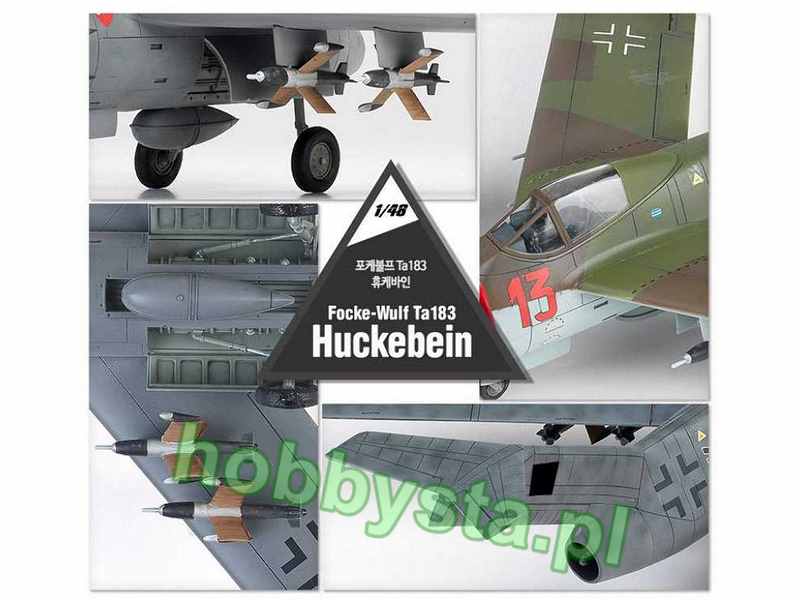 Academy Focke-Wulf Ta183 Huckebein Plastic Model Kits 1//48 Scale