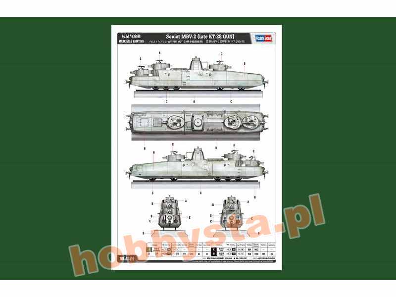 Hobbyboss 85516-1:35 Soviet MBV-2 late KT-28 GUN Neu