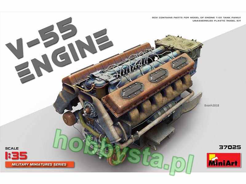 V-55 Engine 1:35 Plastic Model Kit MINIART