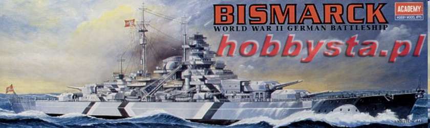 Academy 14218 Bismarck German Battleship 1//800 Scale Model Kit