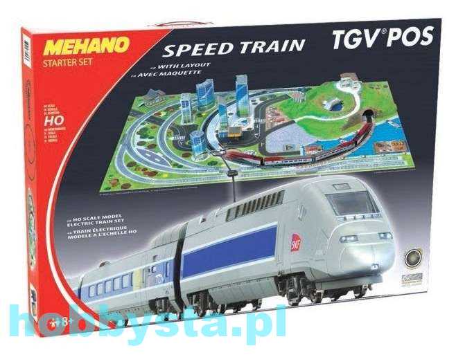 TGV POS with layout train starter set Mehano T111